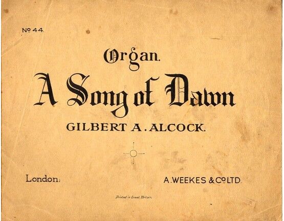 12023 | A Song of Dawn - The Western Organist Series No. 44