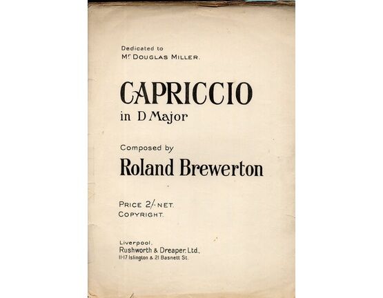 12071 | Capriccio in D Major - Piano Solo