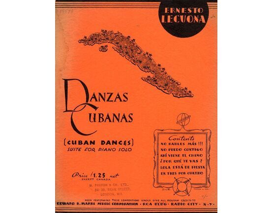 12130 | Danzas Cubanas - Suite of Six Compositions for Piano Solo