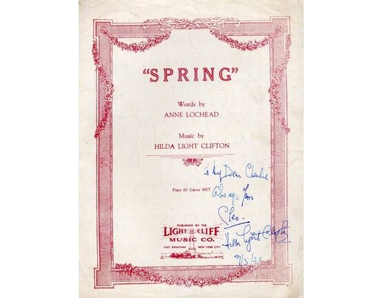 12152 | Spring - Signed by Author - Song