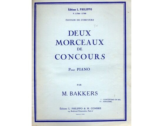 12154 | Deux Morceaux de Concours - Éditions L. Philippo P. 2784-2785
