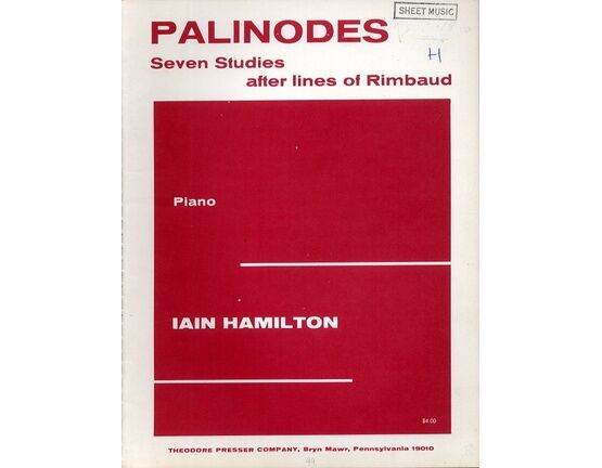 12157 | Palinodes - Seven Studies after lines of Rimbaud - For Piano