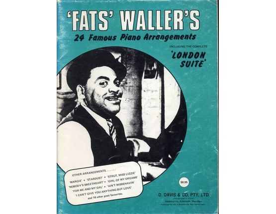 12261 | 'Fats' Waller - 24 Famous Piano Arrangements - Piano Solo