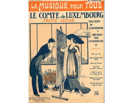 12272 | La Musique Pour Tous - Songs and Piano Solos from the Operette "Le Comte de Luxembourg" - Revue Mensuelle No. 78