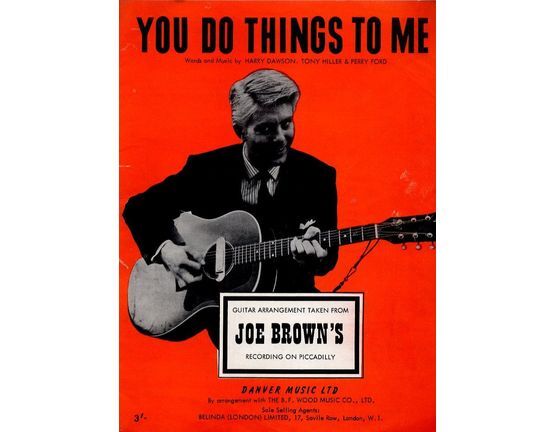 12367 | You Do Things to Me - Song with guitar arrangement taken from Joe Brown's recording