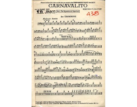 12432 | Carnavalito - Arrangement for Full Orchestra