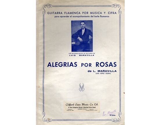 12715 | Alegrias Por Rosas - Guitarra Flamenca por Musica Y Cifra - Para Aprender el Acompanamienta del Baile Flamenco - Featuring Luis Maravilla