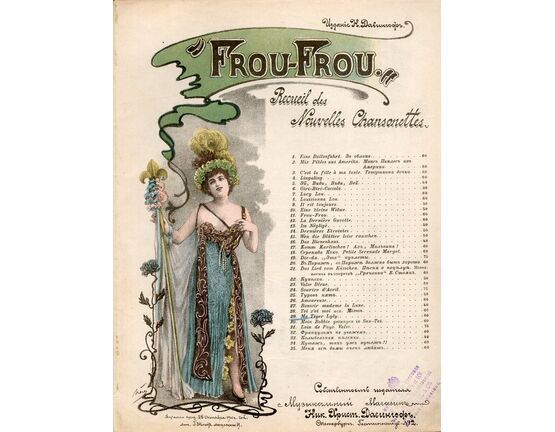 12795 | Ma Tiger Lyly -"Frou Frou" - Sung by Miss Holst - Recueil des Nouvelles Chansonettes No. 29