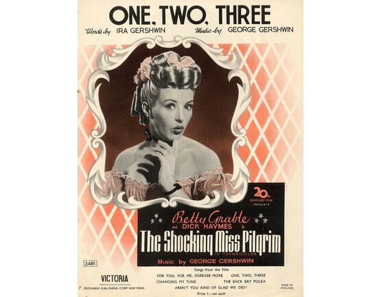 12878 | One, Two, Three - Featured by Betty Grable and Dick Haymes in Shocking Miss Pilqrim