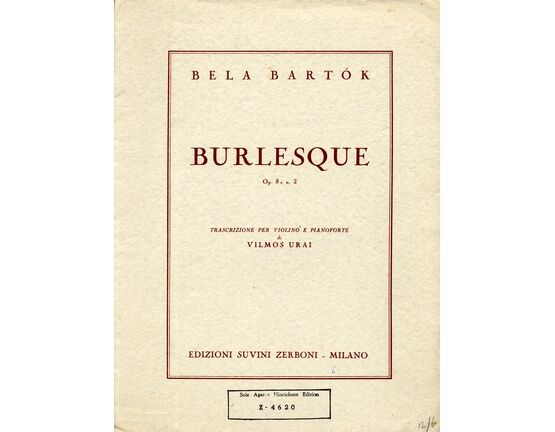 12931 | Bartok - Burlesque (Op. 8c No. 2) - For Violin and Piano