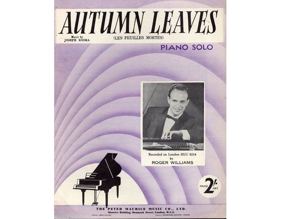 130 | Autumn Leaves (Les Feuilles Mortes) - Piano Solo - Recorded by Roger Williams on London HLU 8214