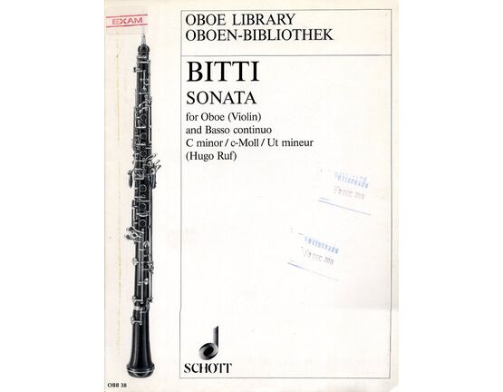 13022 | Bitti - Sonata for Oboe (Violin) and Basso Continuo in C Minor