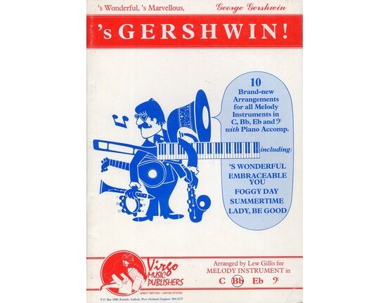 13132 | 's Gershwin! - 10 Brand New Arrangements for Melody Instrument in B flat with Piano Accompaniment