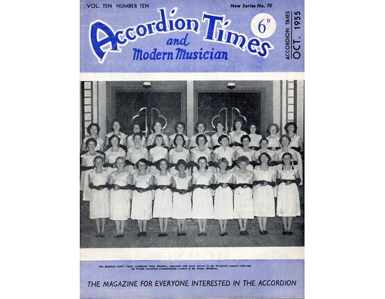13170 | Accordion Times and Modern Musician - Vol. Ten - October 1955 - The Magazine for Everyone Interested in the Accordion