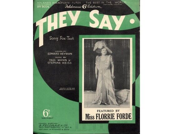 1368 | They Say - Featuring Miss Florrie Forde