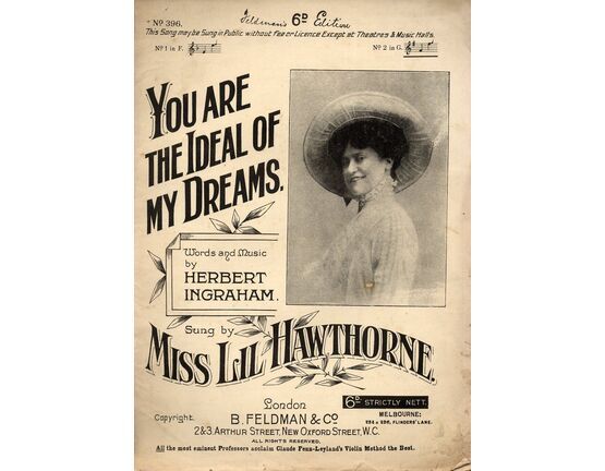 1368 | You Are The Ideal of My Dreams - Song Featuring Miss Lil Hawthorne - In the Key of G Major