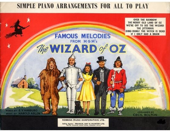 1369 | Famous Melodies From "The Wizard of Oz" - Simple Piano Arrangements