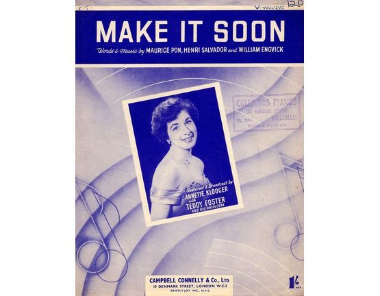 1385 | Make It Soon - As Featured by Annette Klooger and Teddy Foster with his Orchestra