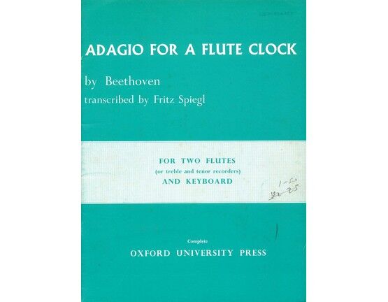 139 | Beethoven - Adagio for a Flute Clock - For Two Flutes and Keyboard