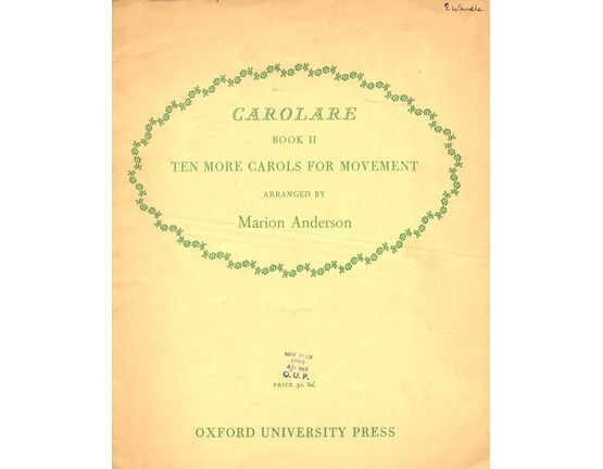 139 | Carolare Book II - Ten More Carols for Movement