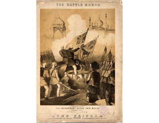 1485 | The Battle March - Descriptive of the triumphant entry into Delhi - Arranged for the Pianoforte