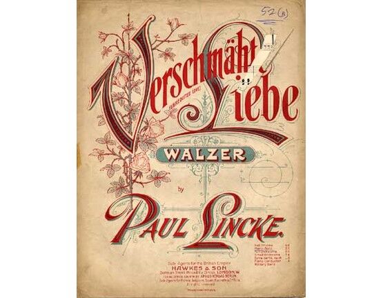 1491 | Verschmahte Liebe (Unrequited Love) -  Waltz for Piano Solo
