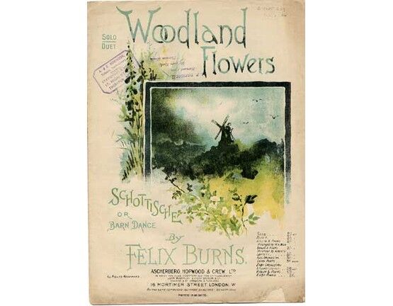 1502 | Woodland Flowers, Schottische or barn dance. Piano Solo