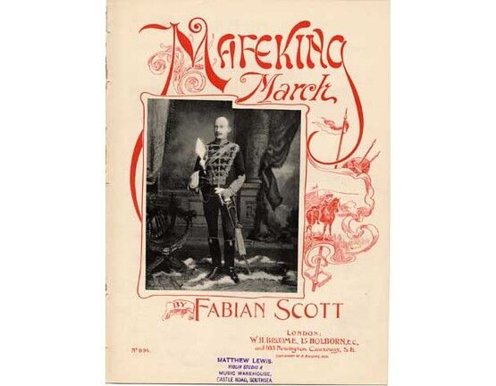 7825 | Mafeking March for Piano Solo - Featuring General Baden Powell
