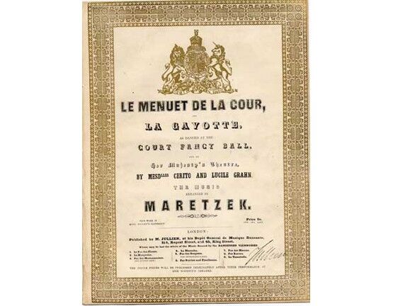 1604 | Le Menuet De La Cour and La Gavotte,