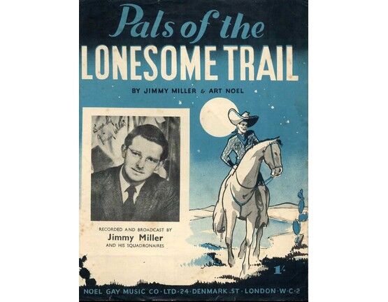 164 | Pals of the Lonesome Trail - For Piano and Voice with Chord symbols - Featuring Jimmy Miller