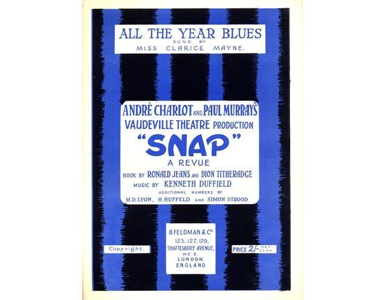 171 | All the Year Blues,  from the theatre production "Snap"
