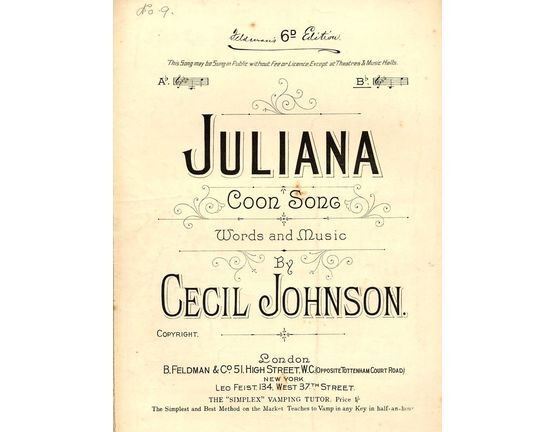 171 | Juliana, coon song in B flat
