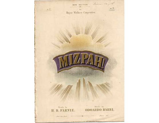 1749 | Mizpah!, dedicated to Major Wallace Carpenter,