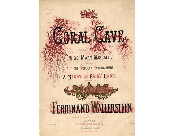 1791 | The Coral Cave, sung by Mary Mascall in the popular entertainment " A Night in Fairy Land",