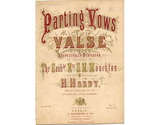 1792 | Parting Vows valse, dedicated to The Honorable Mrs H M Monckton