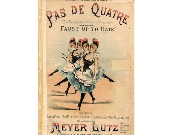 8206 | Pas de Quatre, the dance from the opera burlesque "Faust up to date"