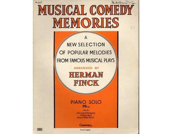 18 | Musical Comedy Memories, a selection of popular melodies from famous musical plays