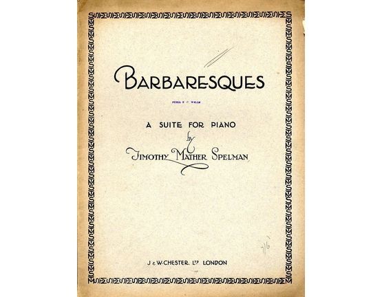 184 | Barbaresques - A Suite for Piano