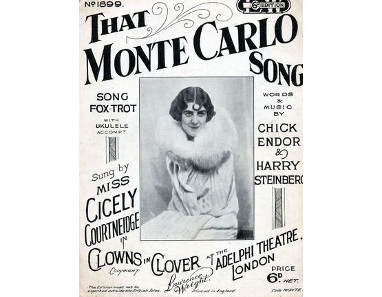 187 | That Monte Carlo song - Featuring Miss Cicely Courtneidge in "Clowns in Clover"
