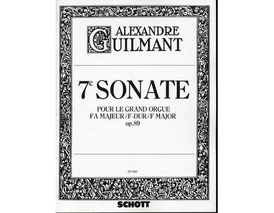 189 | 7 Sonate - Pour Le Grand Orgue - F Major - Op. 89 - E. D. 1867