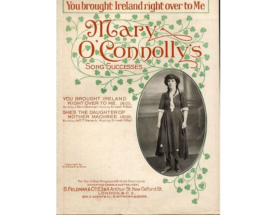 19 | You brought Ireland right over to me - Sung by Mary O' Connolly - For Piano and Voice