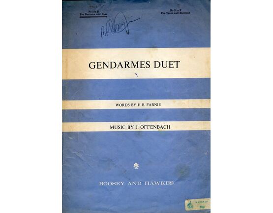 191 | Gendarmes Duet -  from "Genevieve De Brabant" in D major for Baritone and Bass