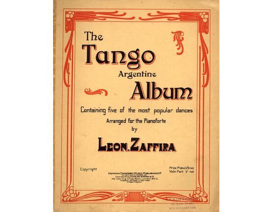200 | The Tango Argentine Album - Five Popular Dances Arranged for Pianoforte Solo