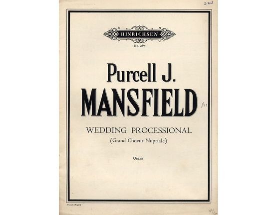 2002 | Purcell J Mansfield Wedding Processional (Grand Choeur Nuptiale) - Op. 150 - Organ - Hinrichsen Edition No. 259