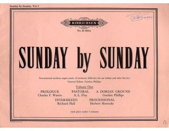 2002 | Sunday by Sunday - Non-Seasonal modern organ music of moderate difficulty - Volume One - Hinrichsen Edition No. H-1047a