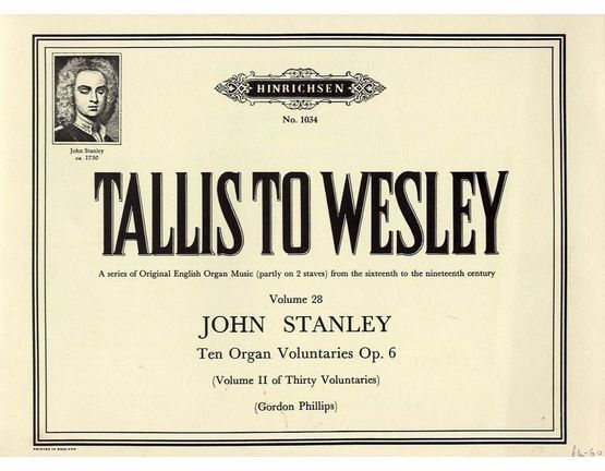 2002 | Ten organ Voluntaries - Op. 6 - Vol. 2 of Thirty Organ Voluntaries - From "Tallis to Wesley" - A series of Original English Organ Music partly on two