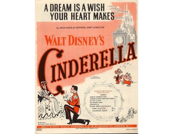 208 | A Dream is a Wish Your Heart Makes - Song From Walt Disney's 'Cinderella'
