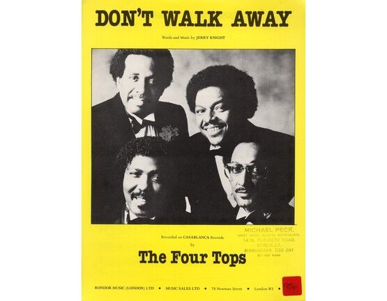 22 | Don't Walk Away - (The Four Tops)