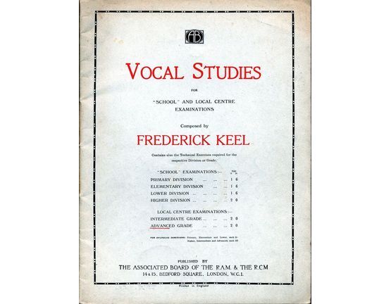 222 | Vocal Studies for "School" and Local Centre Examinations - Advanced Grade