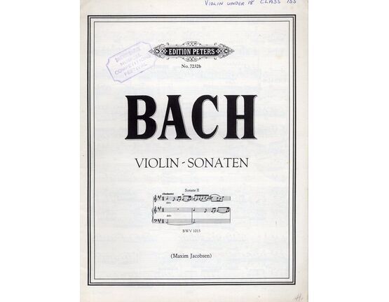 233 | Bach - Violin Sonaten - BWV 1015 - Edition Peters No. 7232b
